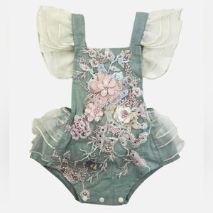 ⭐️Spring Bling Romper! Baby Girl Romper